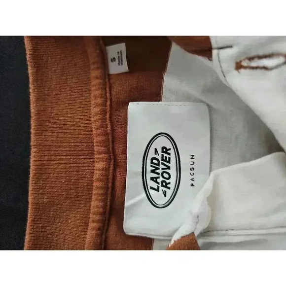 Pacsun Mens Land Rover Striped Polo Shirt Short Sleeve Small - Picture 4 of 8